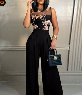 Women's Elastic Waist Bell-bottom Pants