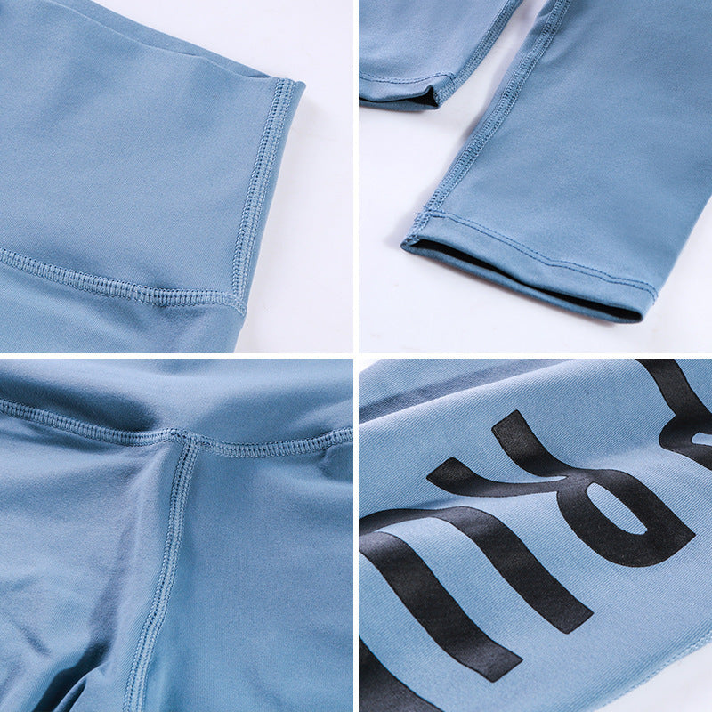 Alphabet Printed Yoga Pants – Stylish and Comfortable Activewear