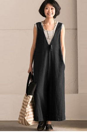 Dalis Cotton Overalls - Women's Casual Jumpsuit