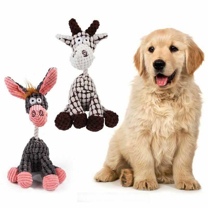 Dog Squeaky Plush Toy – Chew & Teeth Cleaning