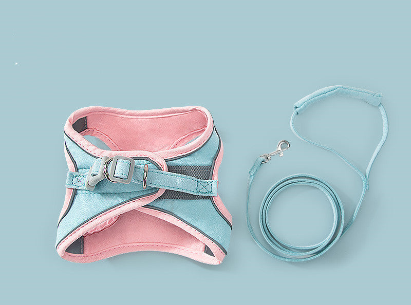Cat Traction Rope Chest Strap with Reflective Design