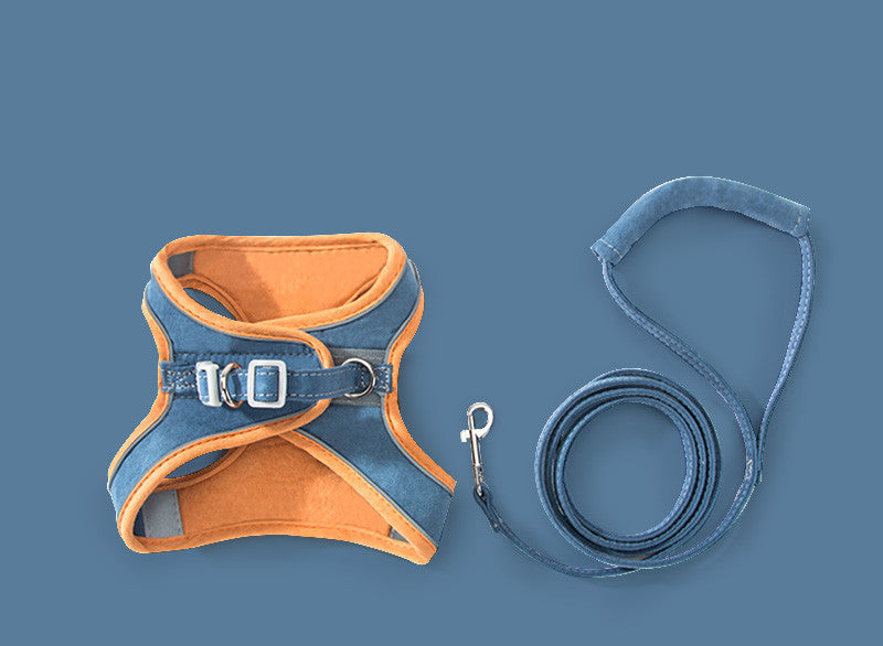 Cat Traction Rope Chest Strap with Reflective Design