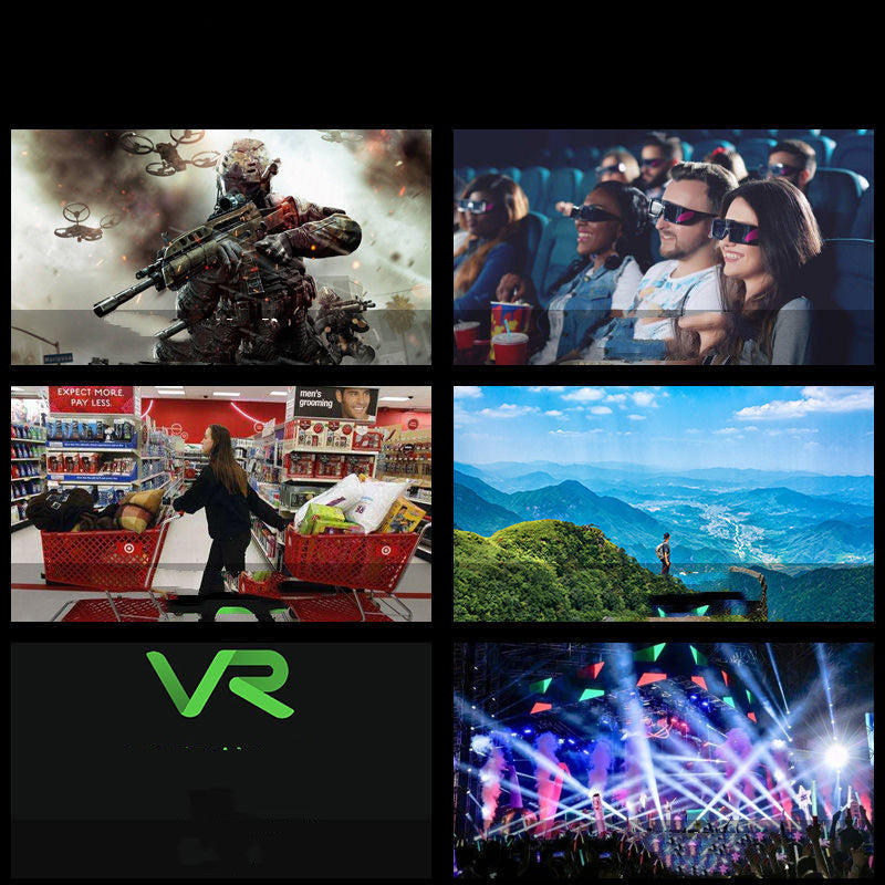 VRG Pro 3D VR Glasses – Immersive Virtual Reality Headset for 5-7 Inch Smartphones