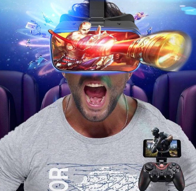 VRG Pro 3D VR Glasses – Immersive Virtual Reality Headset for 5-7 Inch Smartphones