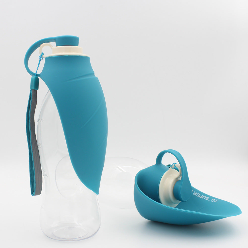 Portable Leak-Proof Pet Water Bottle with Bowl