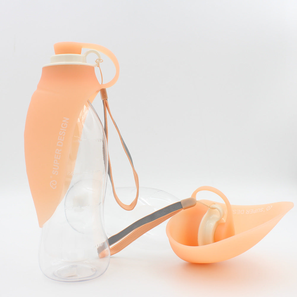 Portable Leak-Proof Pet Water Bottle with Bowl