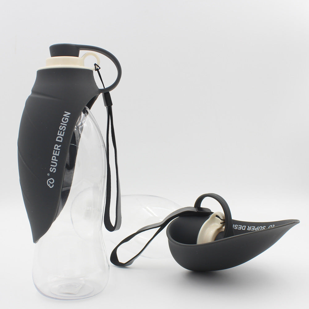 Portable Leak-Proof Pet Water Bottle with Bowl