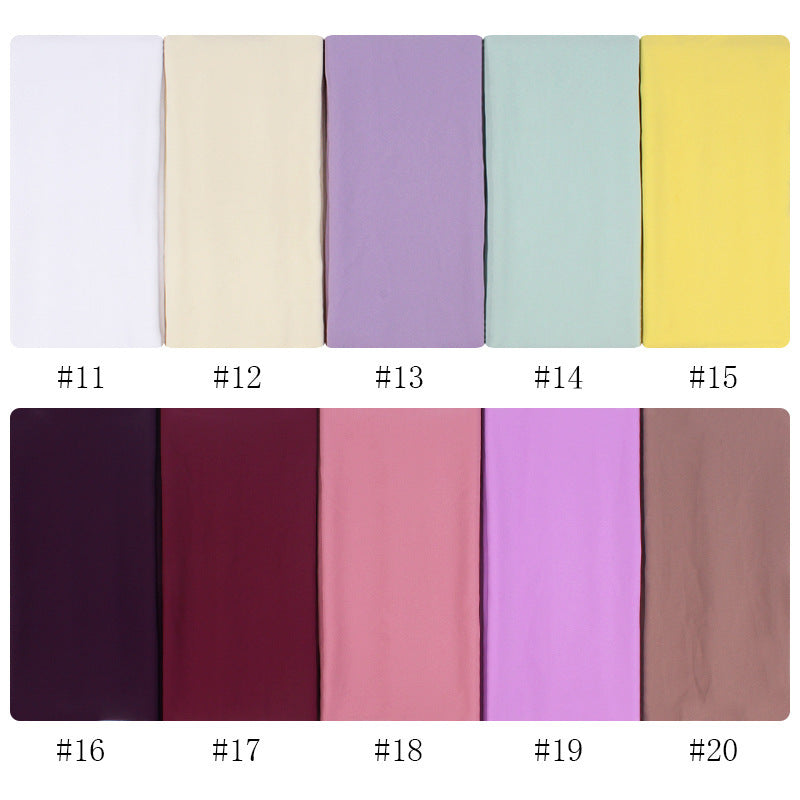 Monochrome Pearl Chiffon Hijab – Soft & Elegant