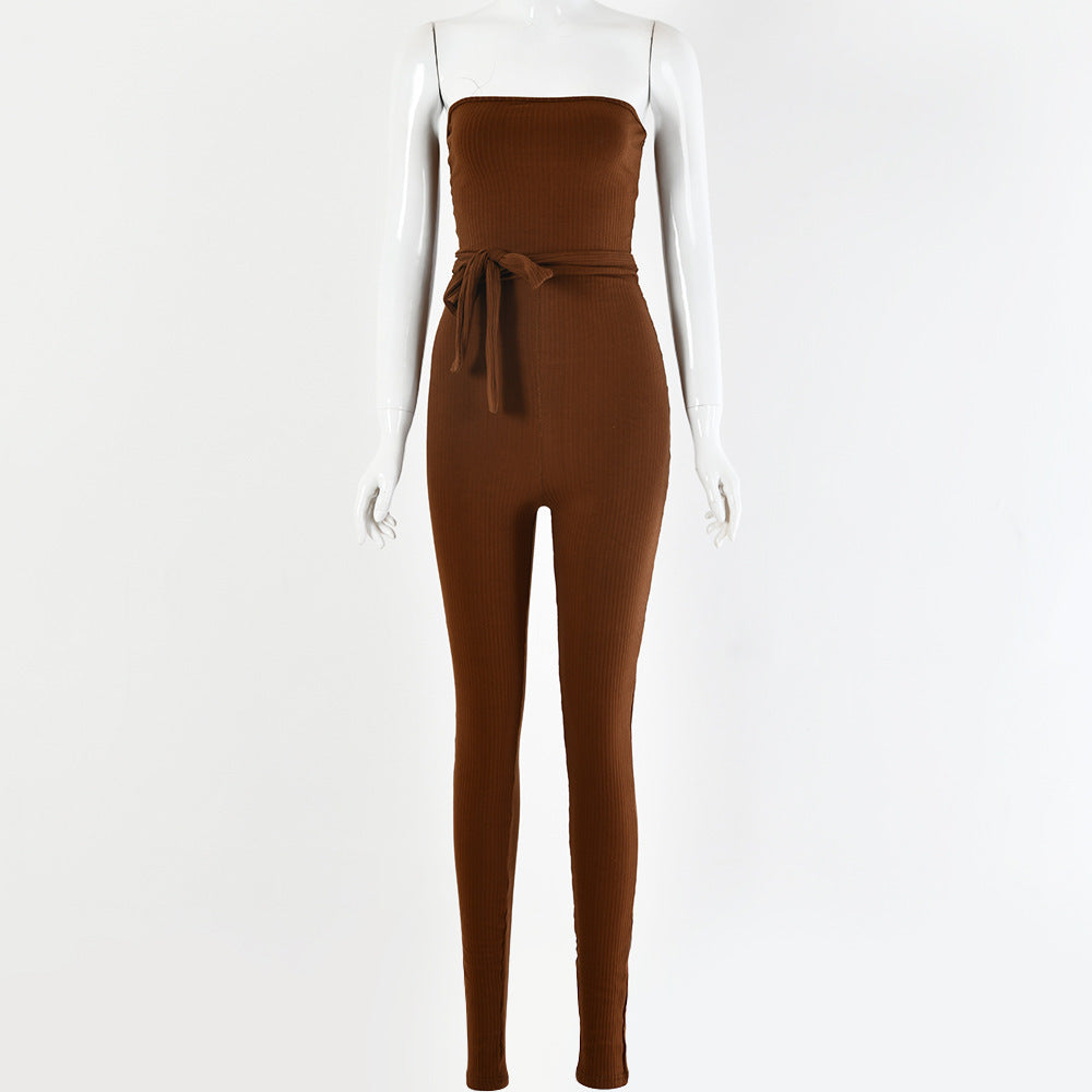 Striped Cotton Jumpsuit Trousers – Casual & Stylish
