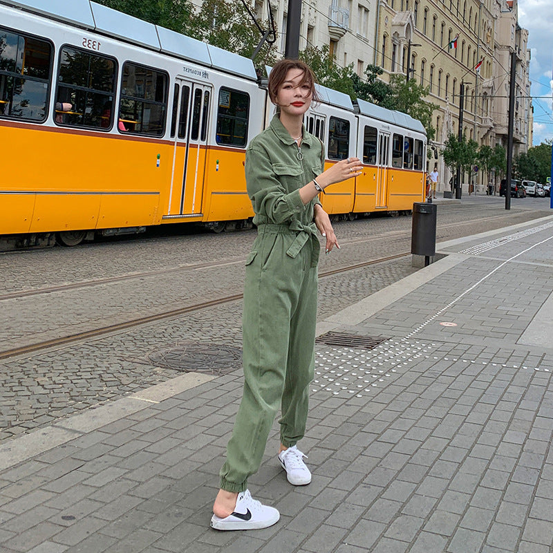 Overalls New Style Waist-tight Casual Jumpsuit