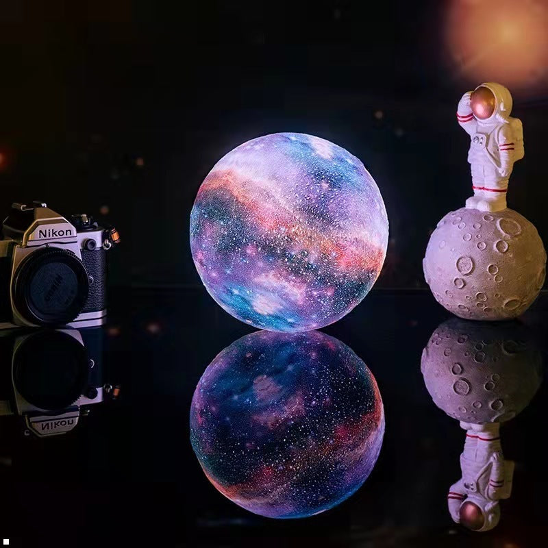 3D Starry Sky Moon Lamp with 16 Colors & Remote Control