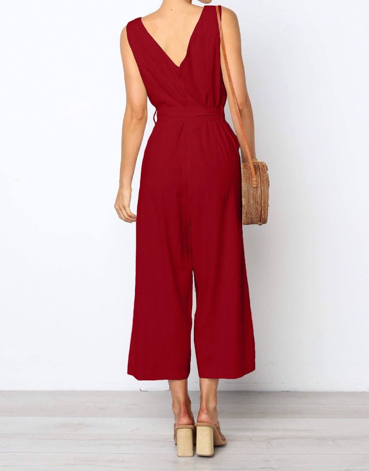 Tyra Jumpsuit – Black Chiffon One-Piece