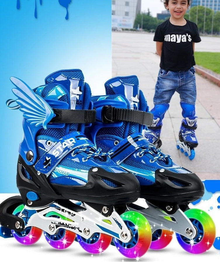 Adjustable Inline Skates for Kids – Flashing Wheels