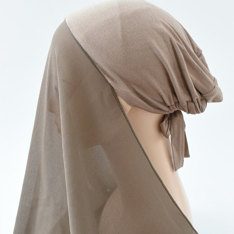 Adjustable Sunscreen Veil Hijab – Pearl Chiffon