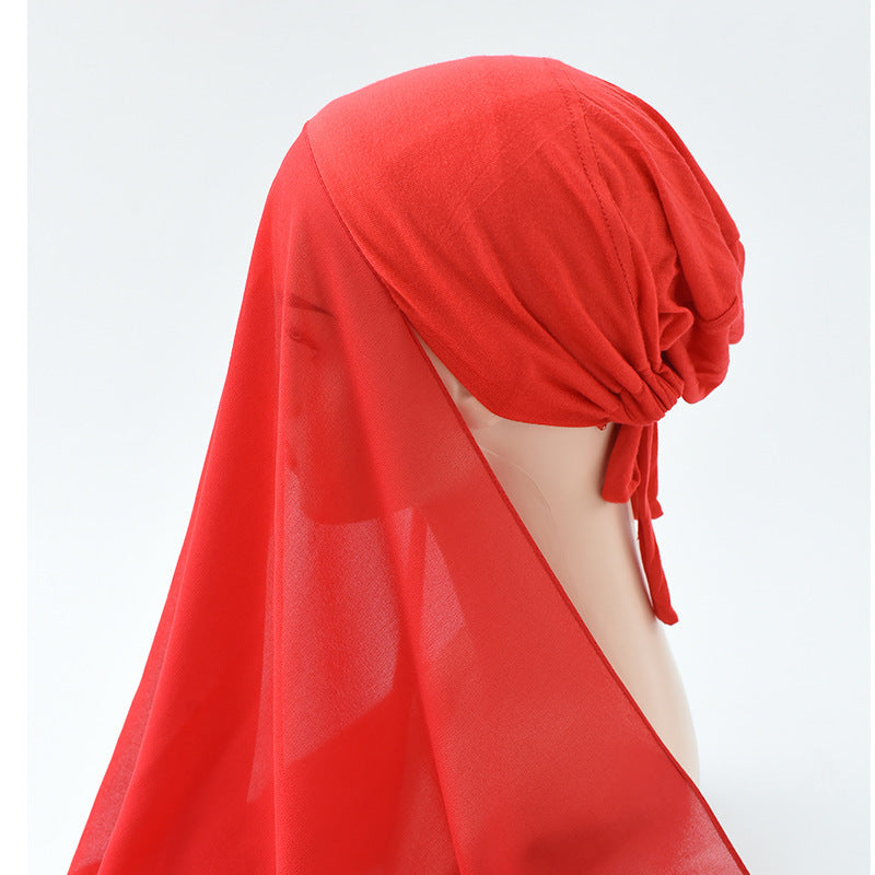 Adjustable Sunscreen Veil Hijab – Pearl Chiffon