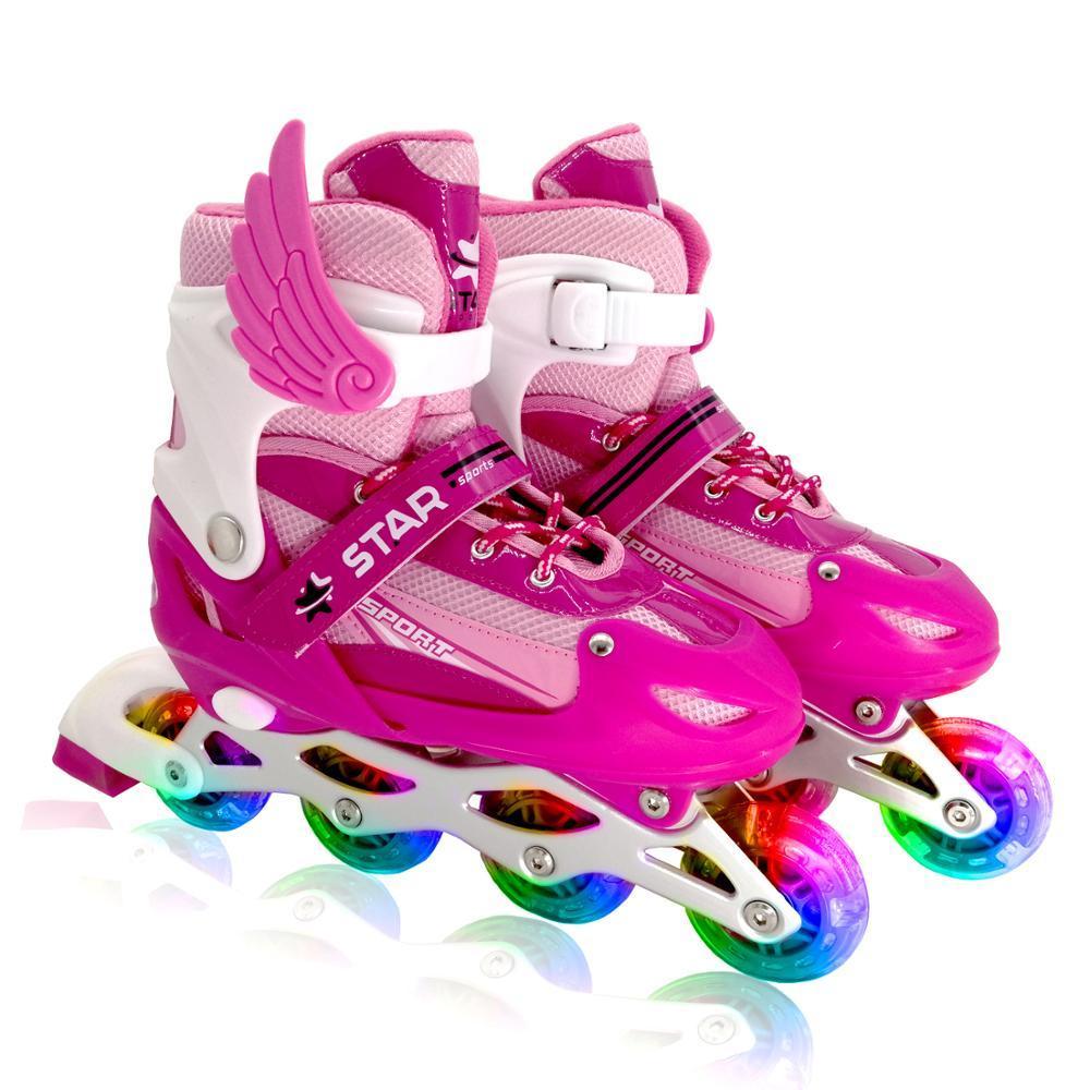 Adjustable Inline Skates for Kids – Flashing Wheels