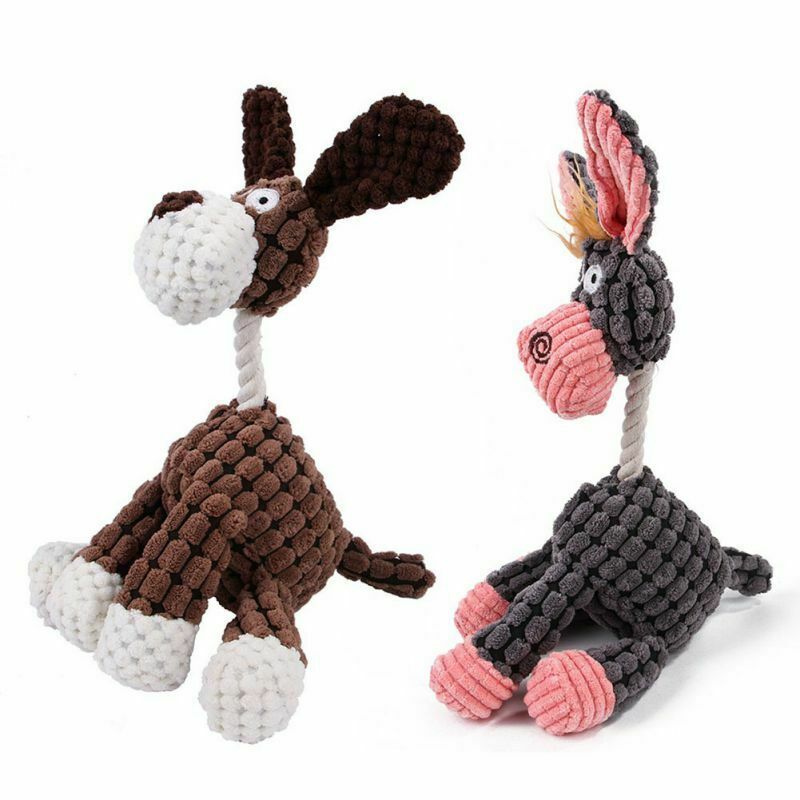 Dog Squeaky Plush Toy – Chew & Teeth Cleaning
