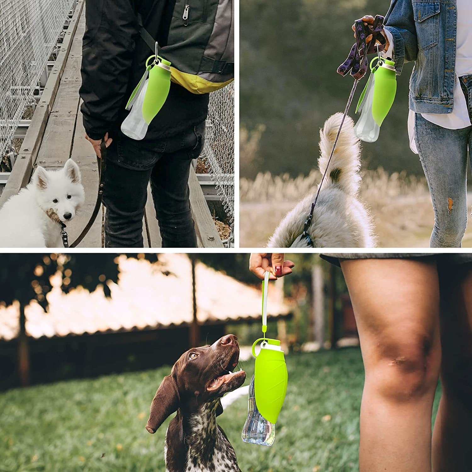 Portable Leak-Proof Pet Water Bottle with Bowl