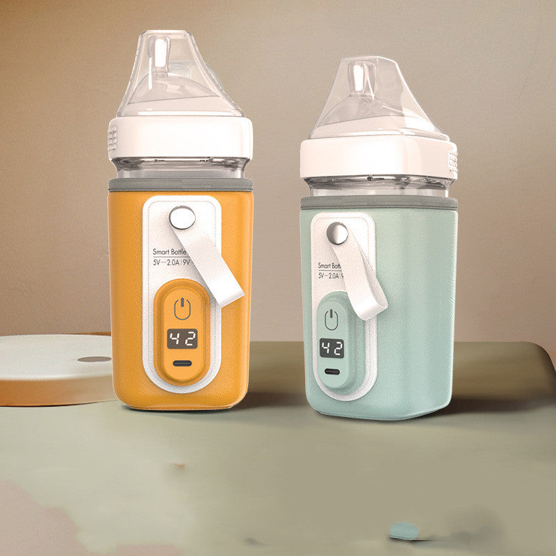 Portable Baby Bottle Warmer – USB Heating & Insulation Cover