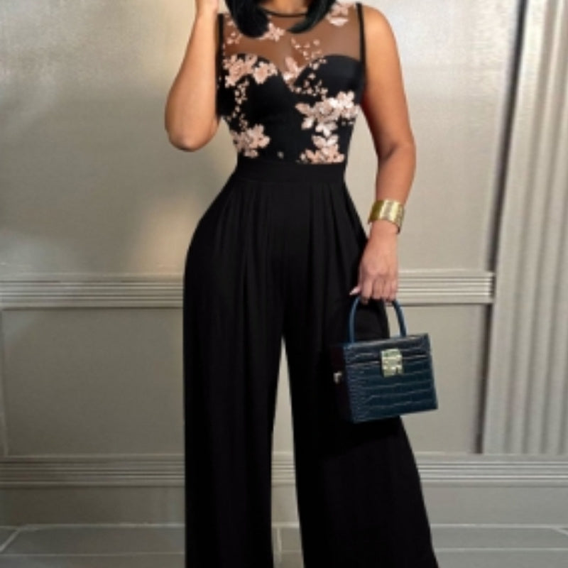 Women's Elastic Waist Bell-bottom Pants