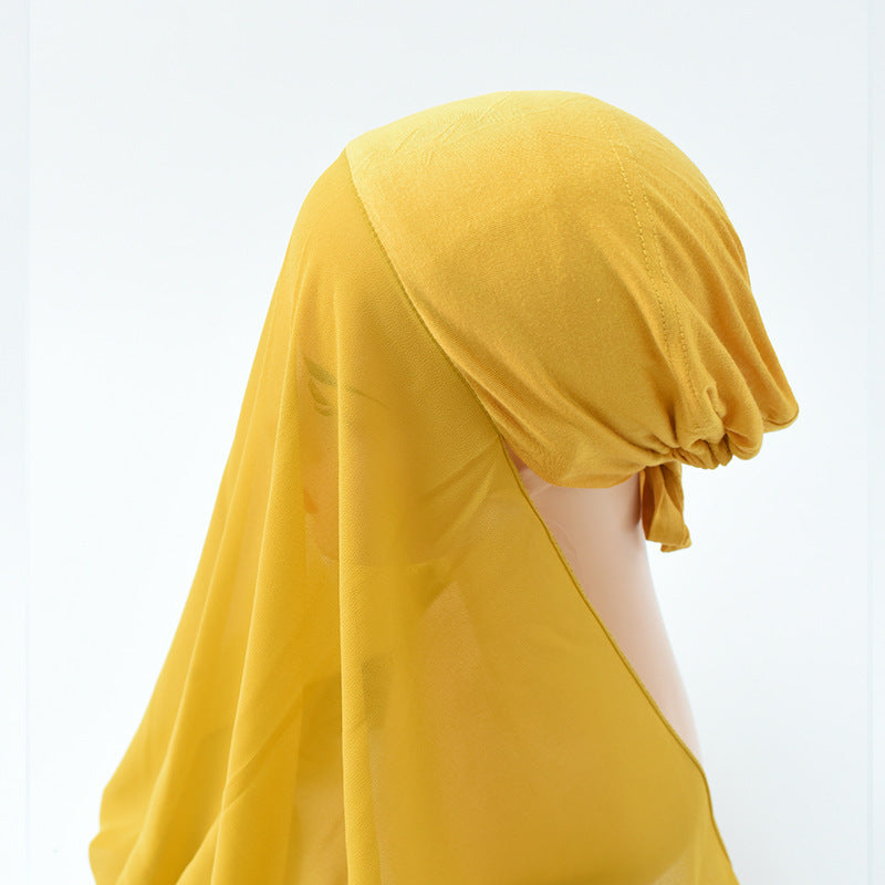 Adjustable Sunscreen Veil Hijab – Pearl Chiffon