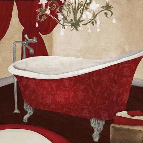 Modern Retro Bathroom Canvas Art