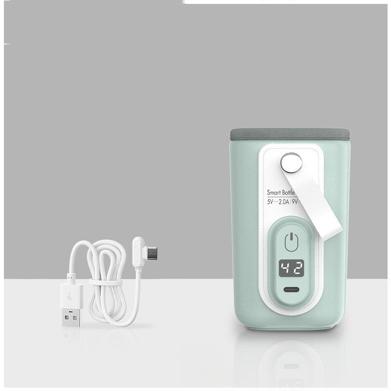 Portable Baby Bottle Warmer – USB Heating & Insulation Cover