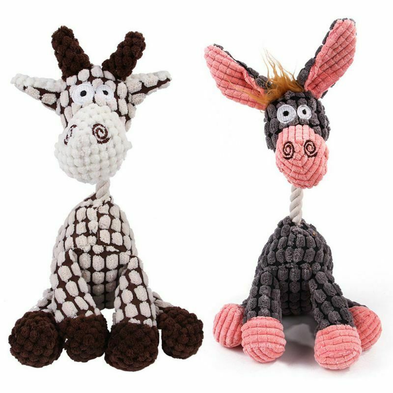 Dog Squeaky Plush Toy – Chew & Teeth Cleaning