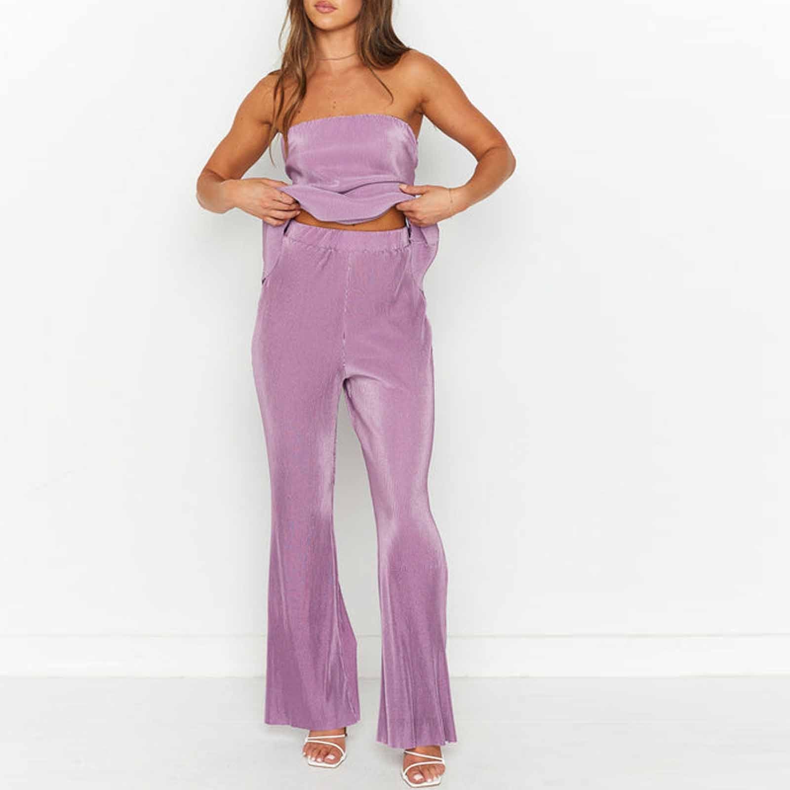 Slim Two-Piece Set – Casual Chic with Peter Pan Collar