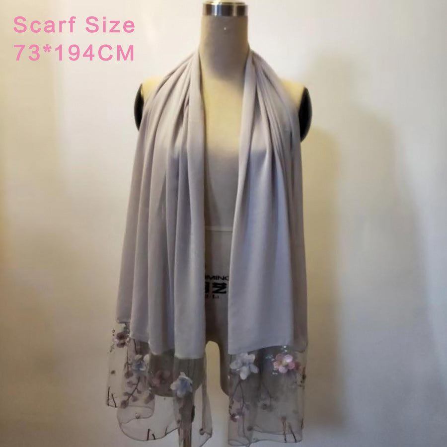 Women's Solid Color Hijab – Soft & Versatile
