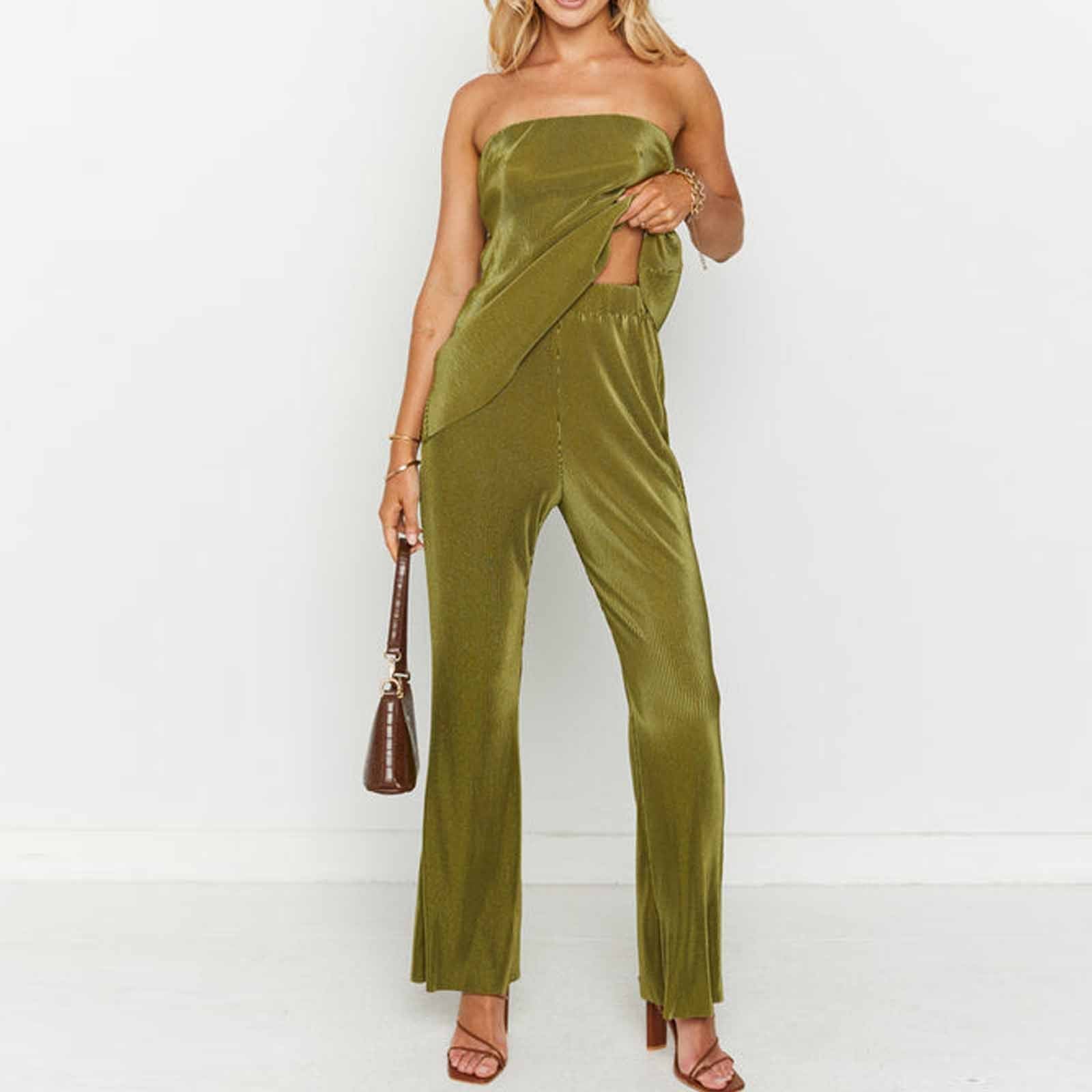 Slim Two-Piece Set – Casual Chic with Peter Pan Collar