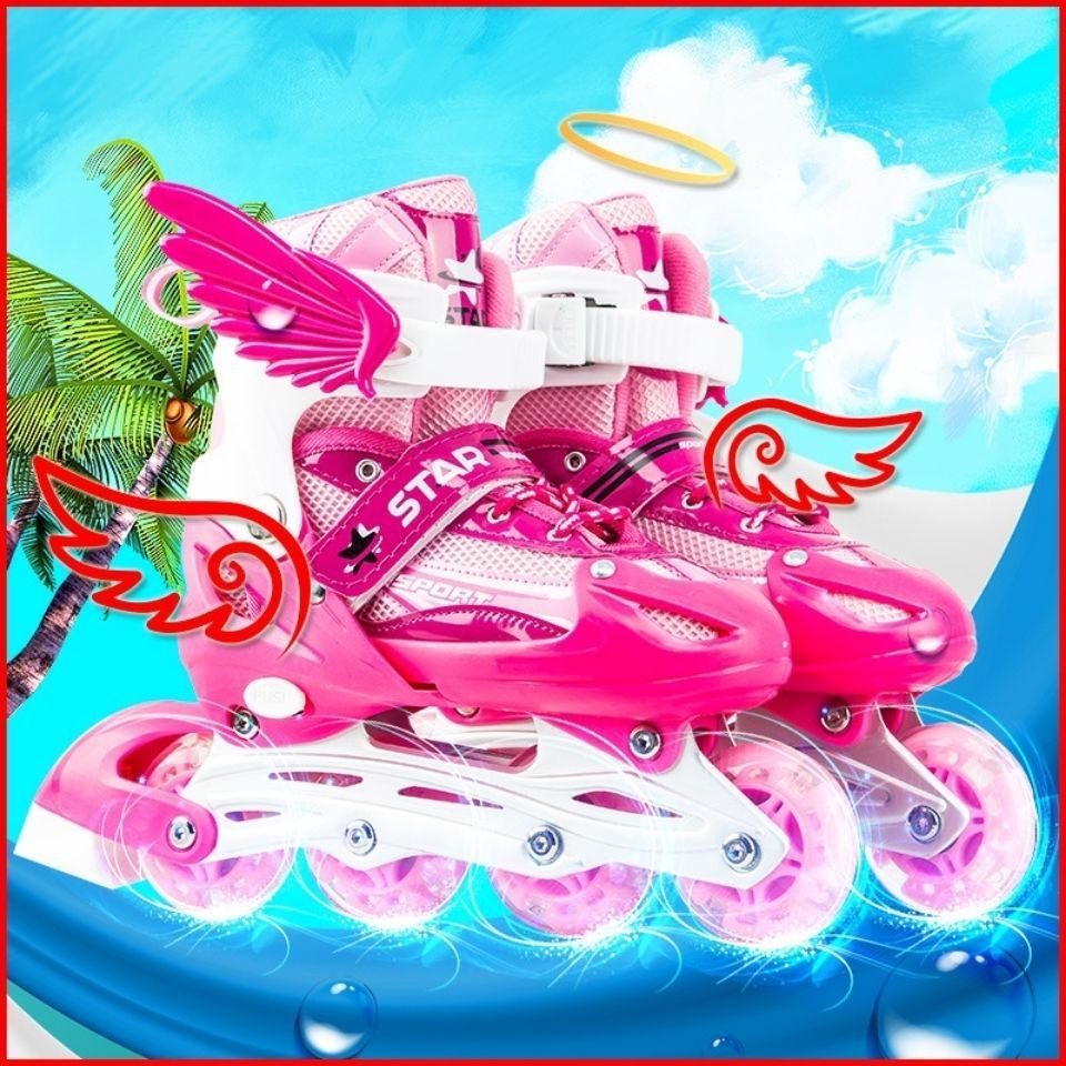 Adjustable Inline Skates for Kids – Flashing Wheels