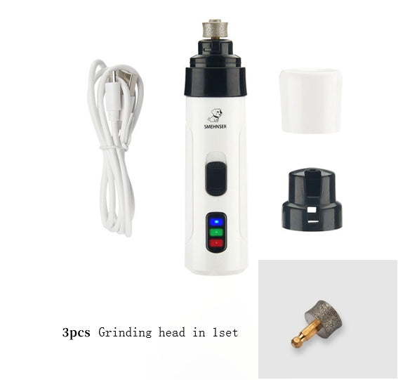 Electric Pet Nail Polisher USB Charging Clippers
